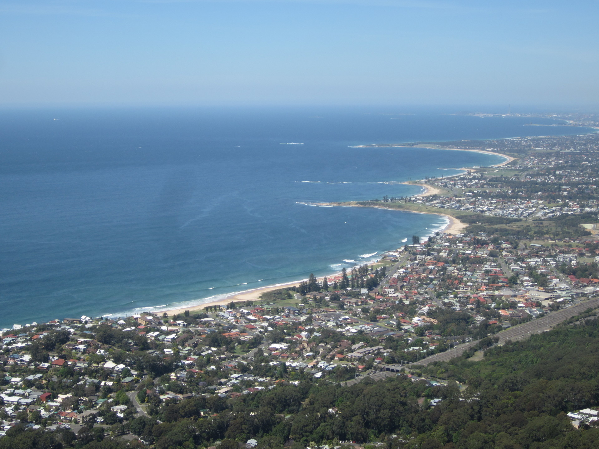 Aussicht über Wollongong
